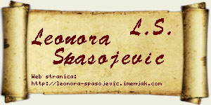 Leonora Spasojević vizit kartica